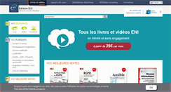Desktop Screenshot of editions-eni.fr